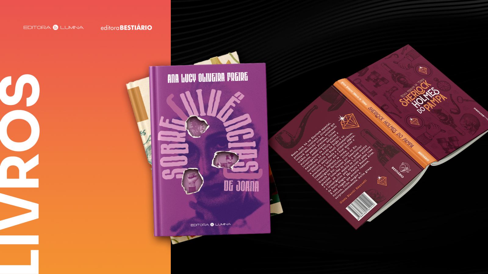 Trabalhos da Foxthree para Editora Lumina · Editora Bestiário, segmento Editorial